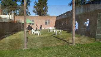 vista de la jornada de vigilancia activa en el Instituto de Menores “Aráoz Alfaro”. 